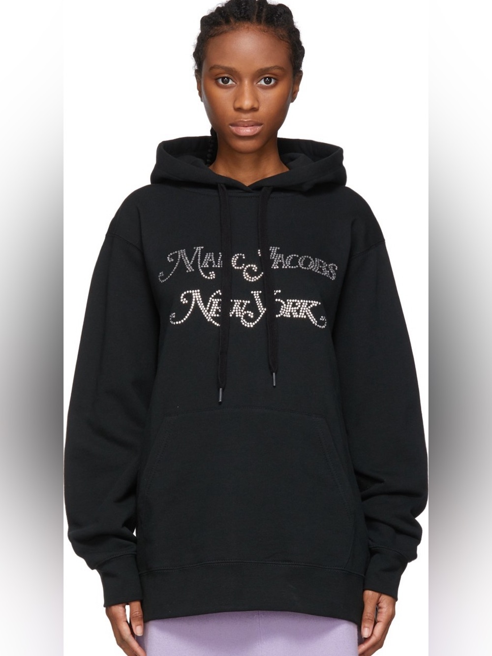 Marc Jacobs Black Embellished 'New Icons New York' Hoodie
